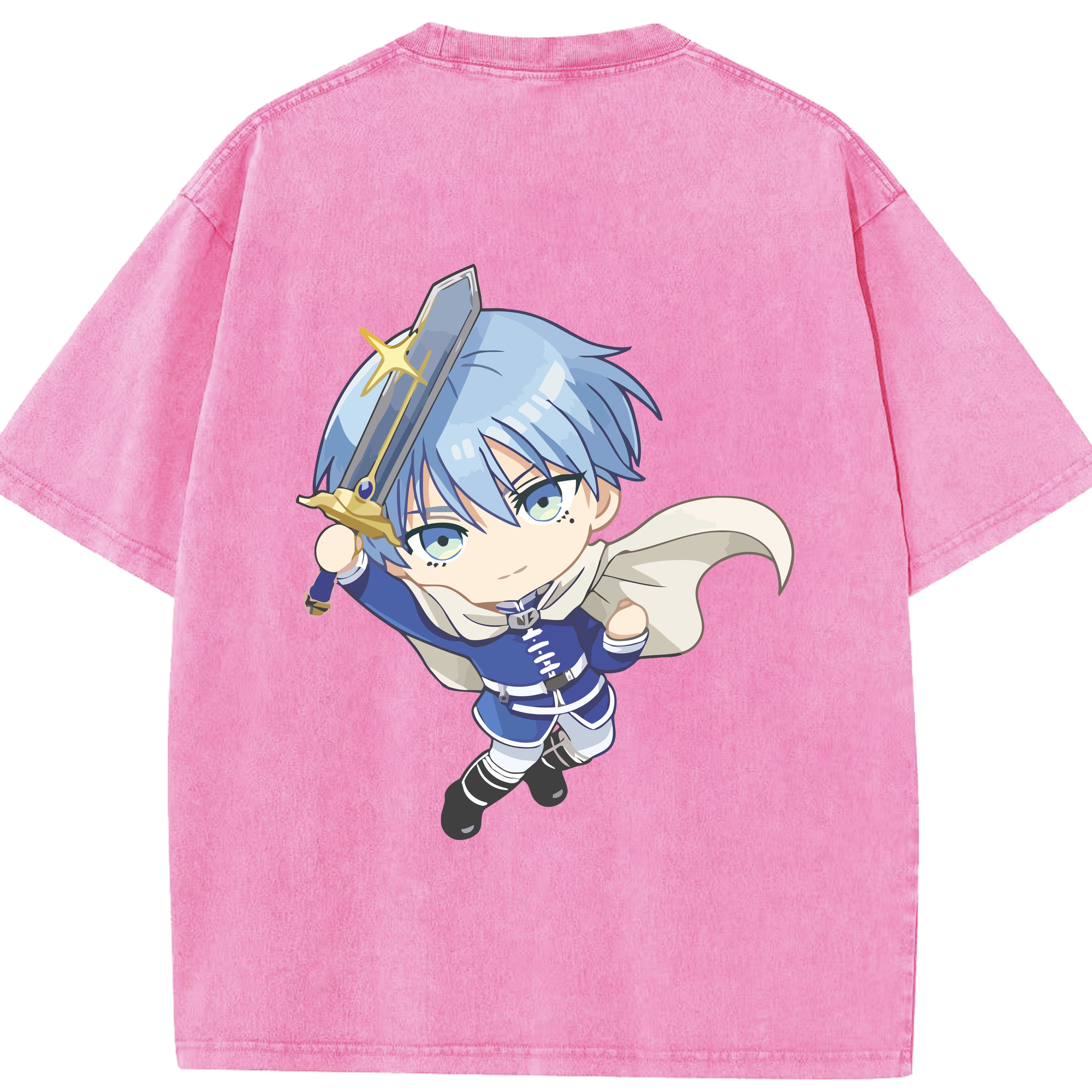 （画像用） 葬送のフリーレン Frieren 綿100% ヴィンテージ風 半袖Tシャツ（背面プリント）